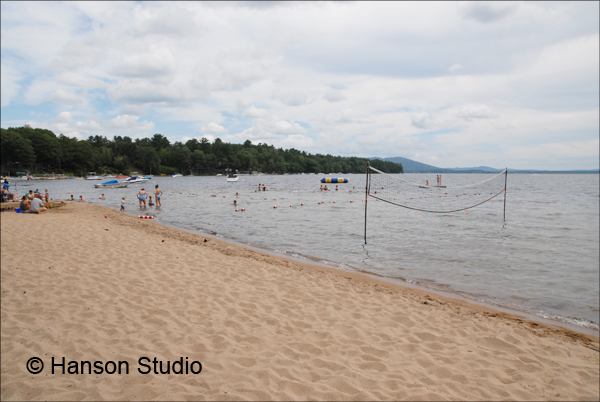 Ossipee Lake, NH - Swimmers at Calumet Beach